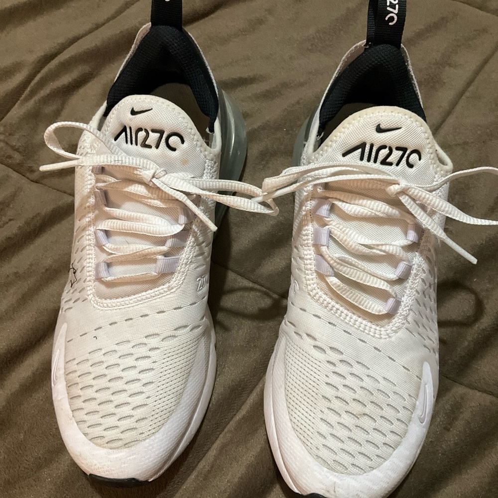 Nike Air Max 270 Cream and Black Sneakers